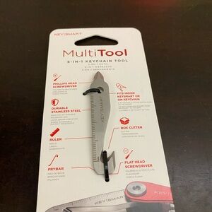 Silver MultiTool Keychain